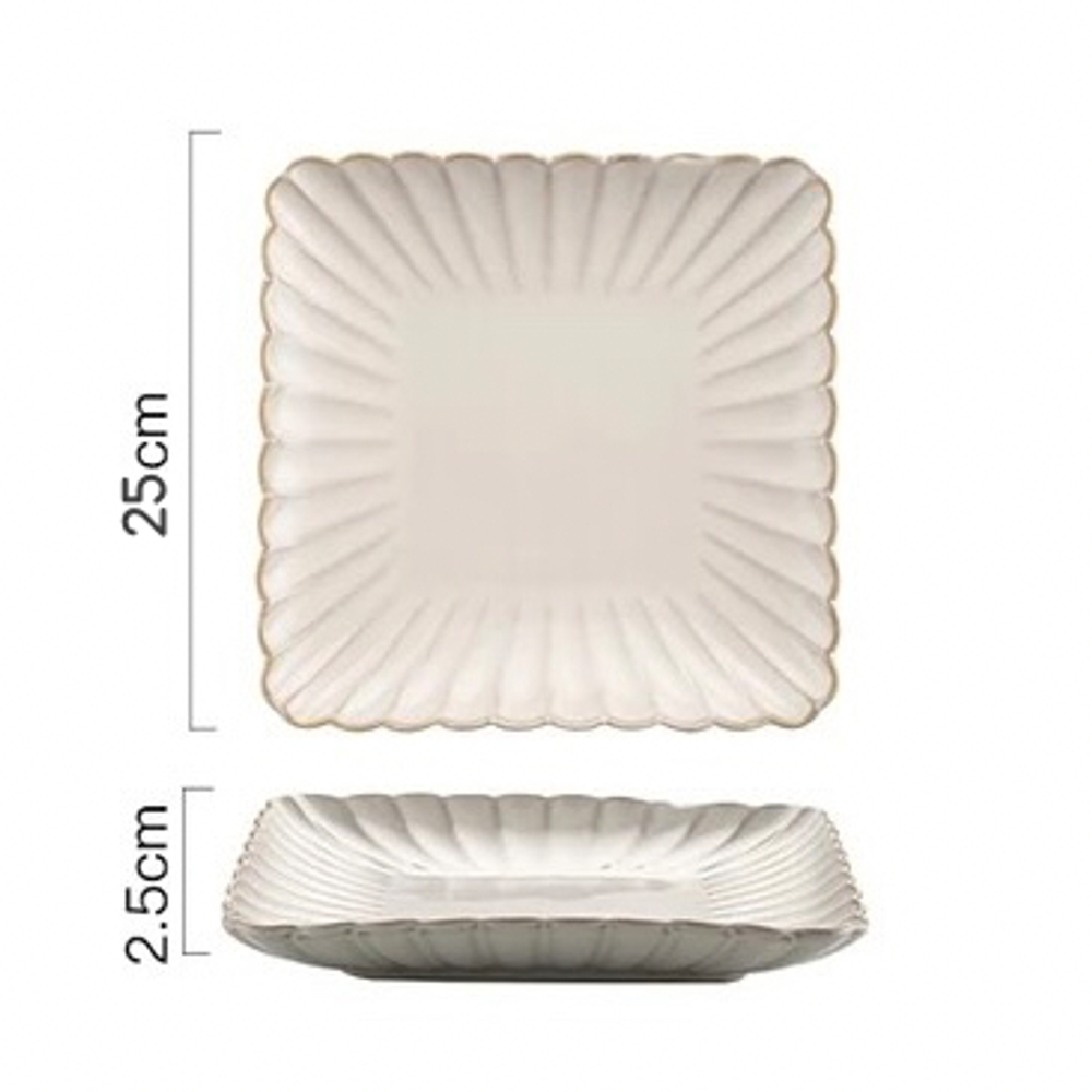 Блюдо сервировочное Pearly 25 см фарфор