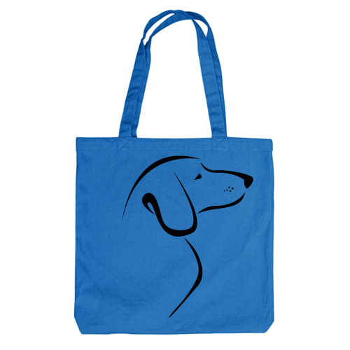 Тканевая сумка "Такса - силуэт"