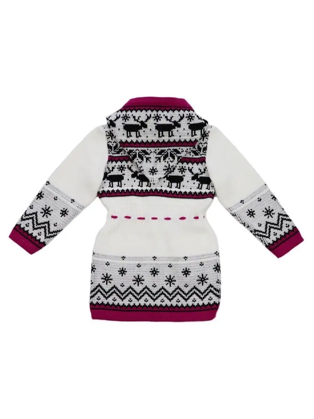 Кардиган вязаный на молнии для девочки