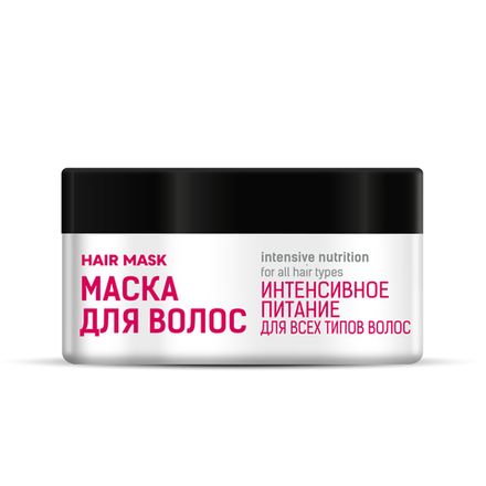Маска для волос "Интенсивное питание" с сакской грязью и маслом кокоса для всех типов