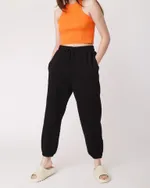 Купить Брюки Джоггеры FOS Женские Черные Брюки Джоггеры FOS Женские Черные