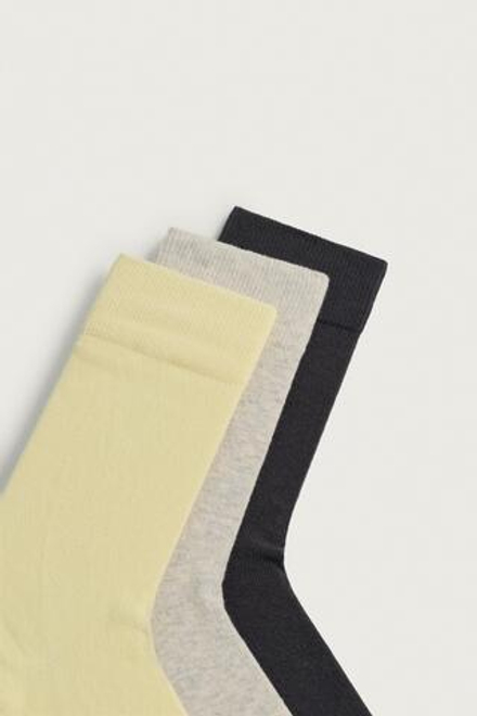 ZARA НАБОР ИЗ 3 ПАР НОСКОВ ЛЕГКОЙ ФАКТУРЫ, РАЗНОЦВЕТНЫЙ