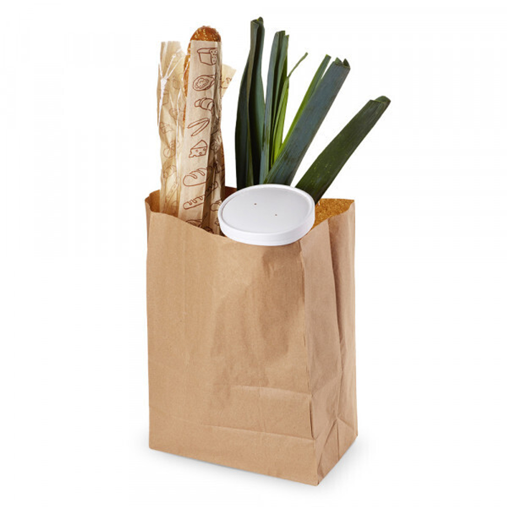 Крафт - пакет "на вынос" С, 220*120*290мм, прямоугольное дно, 1000шт/кор