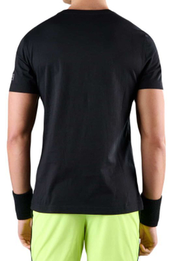 Теннисная футболка Hydrogen Court Cotton T-Shirt - black paint