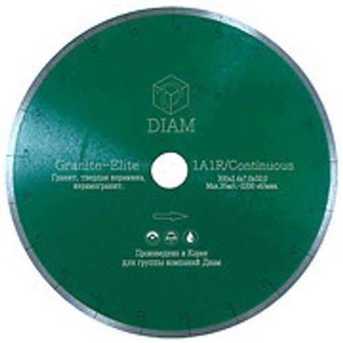 Диск алмазный DIAM 1A1R GRANITE-ELITE 250*25.4 мм сплошной