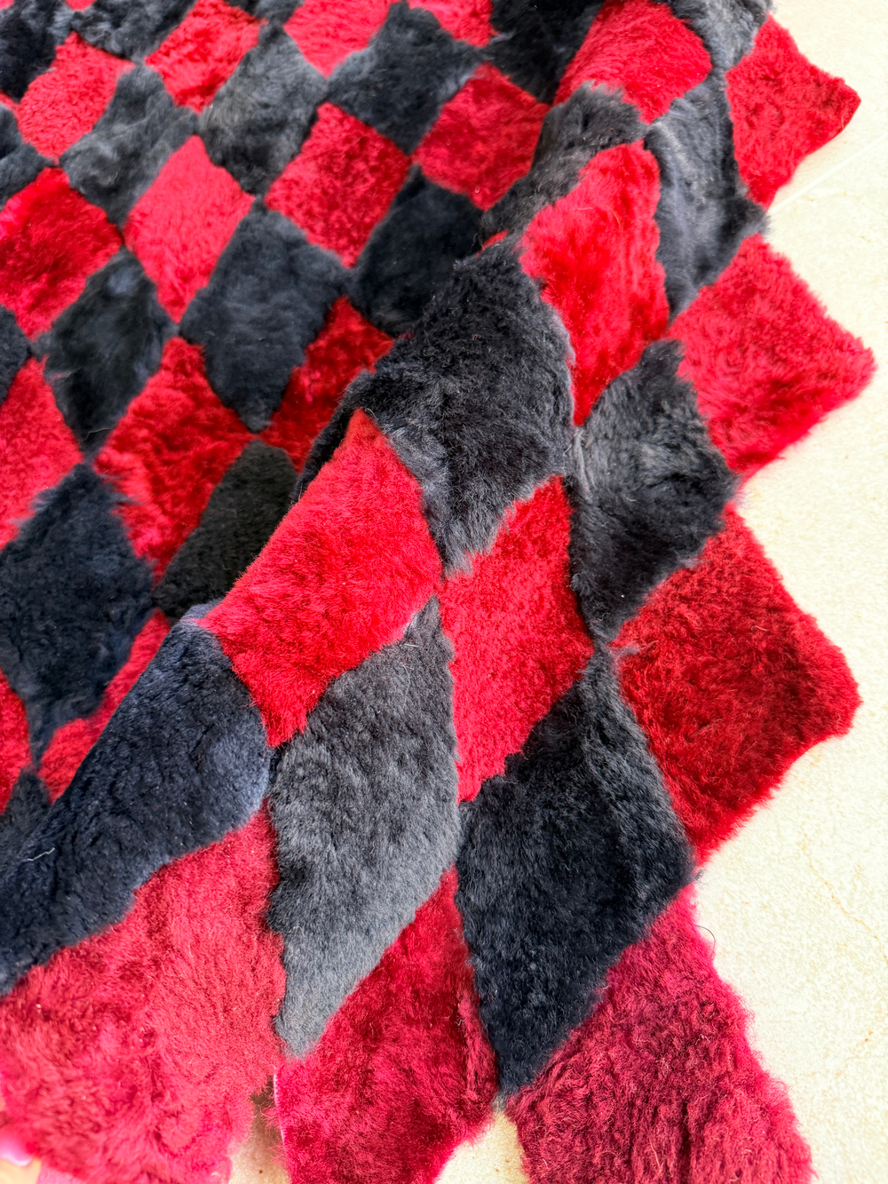 Меховой Коврик прикроватный накидка на кресло из овчины