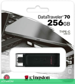 USB Flash-накопитель Kingston Data Traveler 70 Type-C 256Gb черный (DT70/256GB)