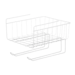 Корзина подвесная с держателями (белая)