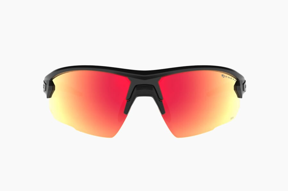 Спортивные очки с диоптриями Demetz Track / Matte Black / Jean Blue Rose Mirror Red Cat.3