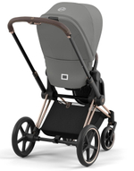 Коляска 3 в 1 Cybex Priam IV Rosegold complete и автокресло Cloud T i-Size Cozy Beige Plus Mirage Grey