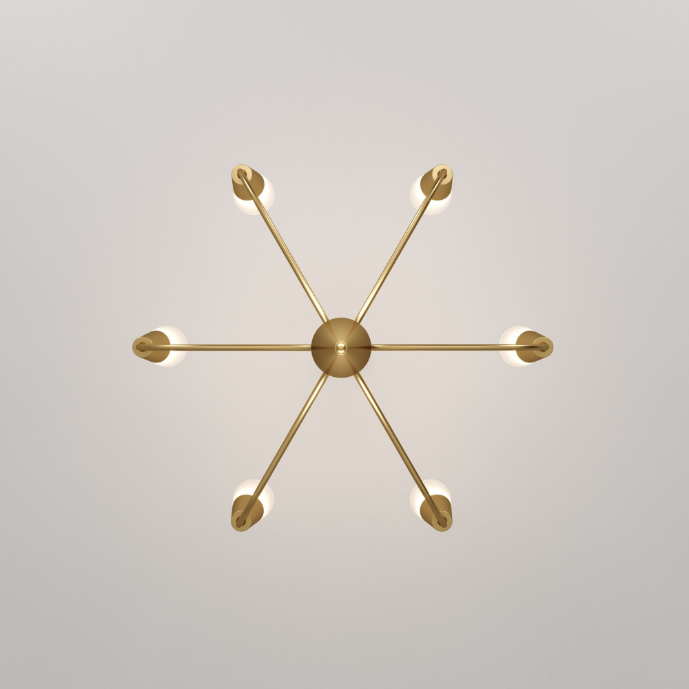 Подвесная люстра Eurosvet Rhyton 60167/6 латунь