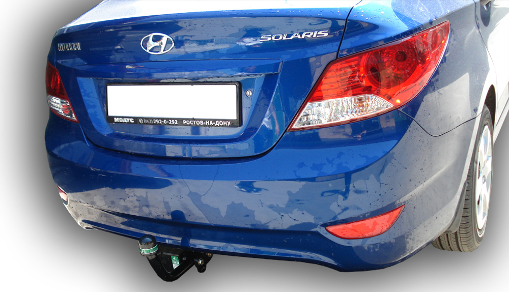 Фаркоп(прицепное) Лидер-Плюс для HYUNDAI SOLARIS / KIA RIO (седан, хетчбек) (2010-2017)(паспорт и сертификат в комплекте)(без электрики)H219-A