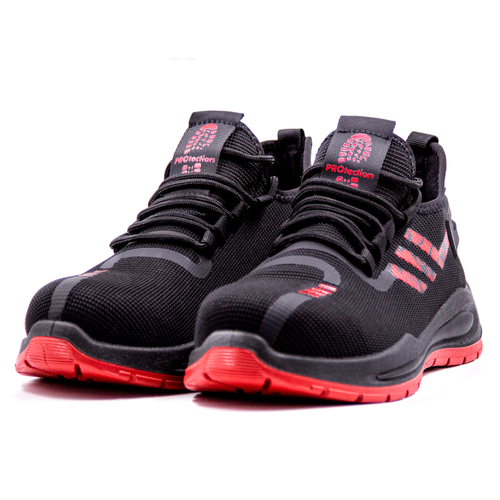 Кроссовки PROtection Балтобувь КП ПУ/ТПУ, черный/красный