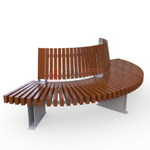 Скамейка Rail Road 03 внешний радиус