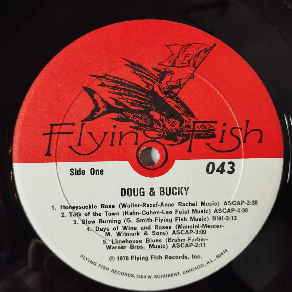 Винтажная виниловая пластинка LP Doug Jernigan And Bucky Pizzarelli Doug and Bucky (USA 1978)