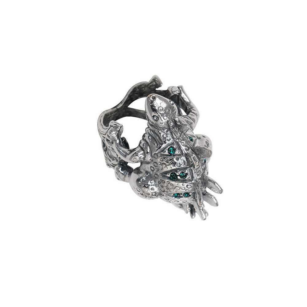 "Лаггер" кольцо в серебряном покрытии из коллекции "Вокруг света" от Jenavi