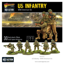 US Infantry - Plastic WWII American GI's