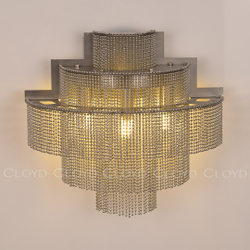 Бра Cloyd ONASSIS W3 / выс. 27 см - хром (арт.20371)