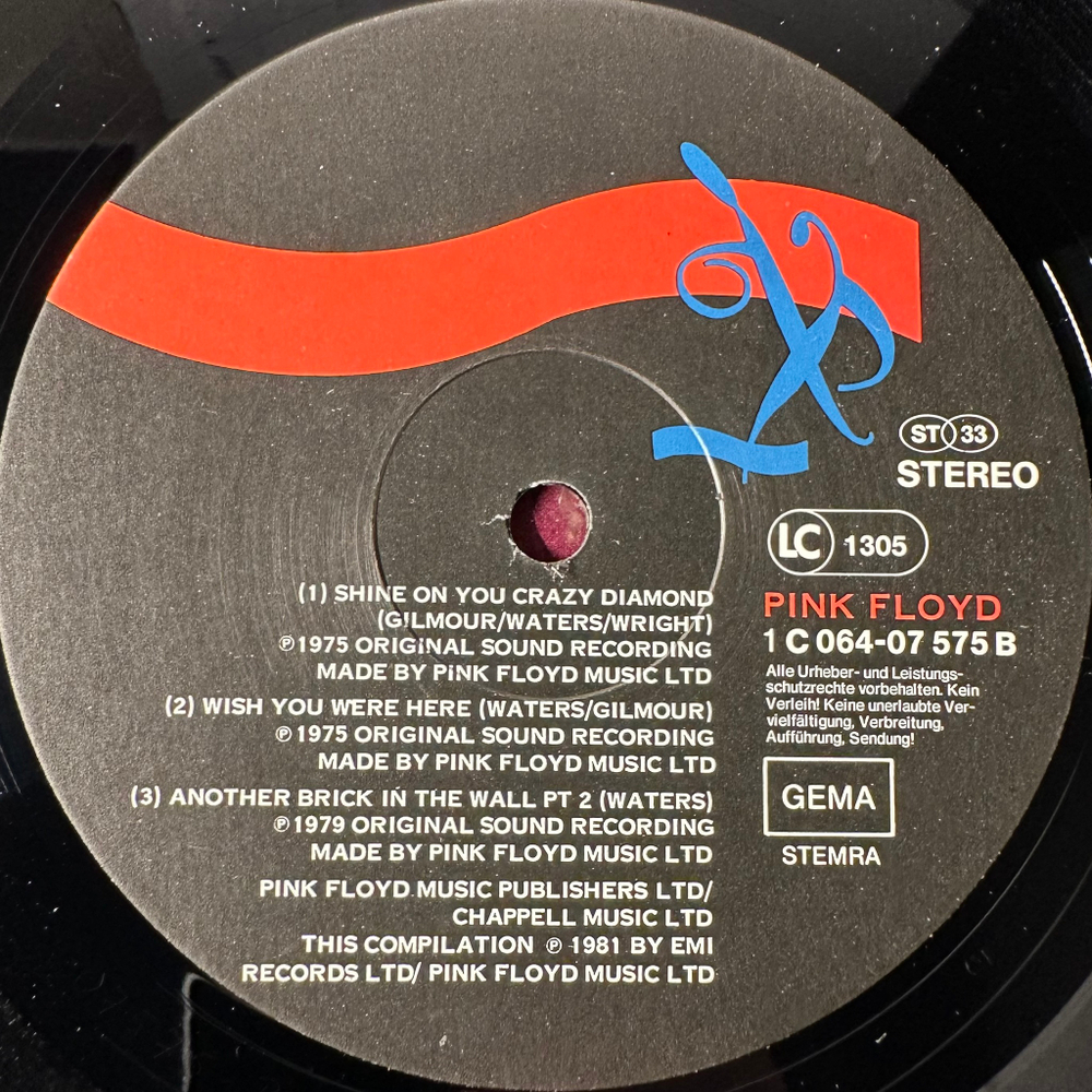 Pink Floyd - A Collection Of Great Dance Songs (Германия 1981г.)