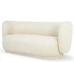 Диван Luco, 210 см, белое букле