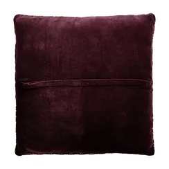 Подушка Lis вышитый коричневый цвет