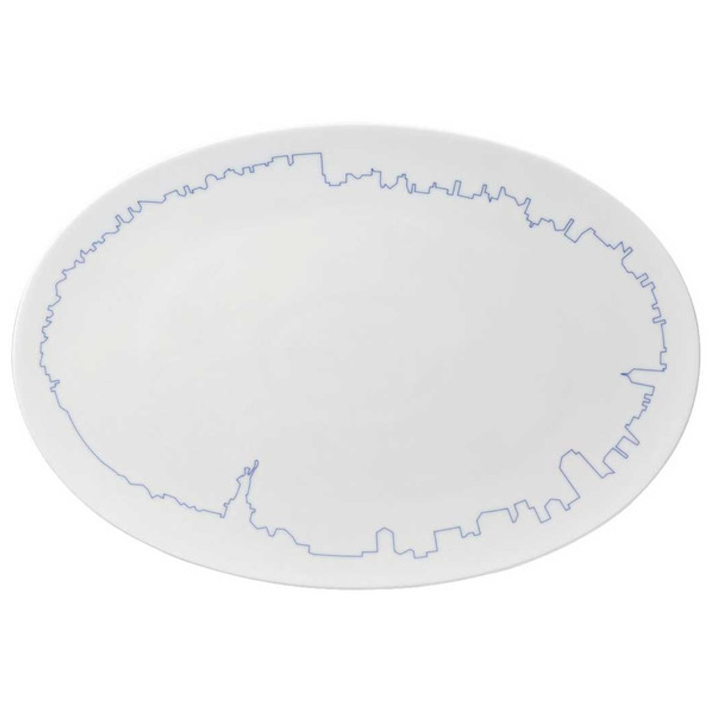 Блюдо овальное 38см Rosenthal ТАК Большие города Нью-Йорк