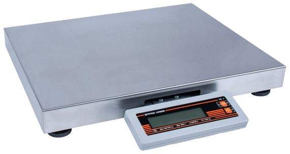 Весы фасовочные ШТРИХ-СЛИМ 500М 60-10,20 ДП1 РЮ (POS2) интерфейс RS 232 (размер платформы 450х350х65)