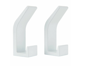 Крючки самоклеющиеся для ванной, белый