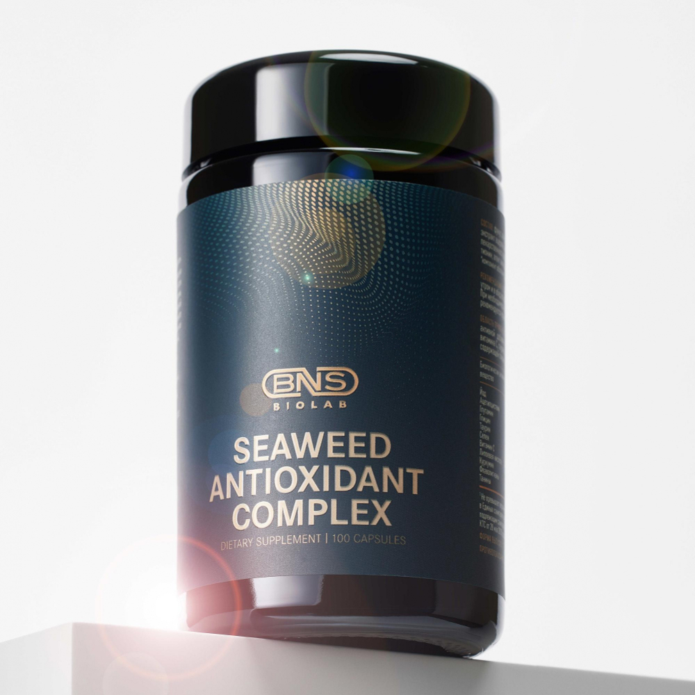 BNS Biolab Seaweed Antioxidant Complex | БАД Антиоксидантный комплекс на основе морских водорослей, 100 капусл