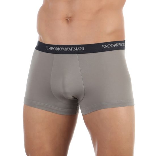 Набор мужских трусов боксеров 2в1 (серый, темно-синий) Emporio Armani 111210_CC717 13742
