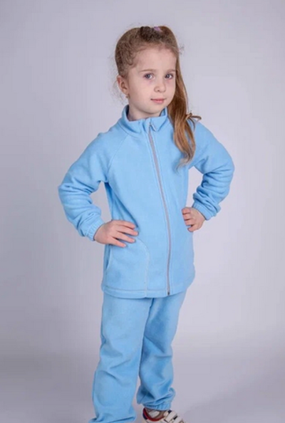 Костюм флис р-р 98 нежно-голубой Фл-123