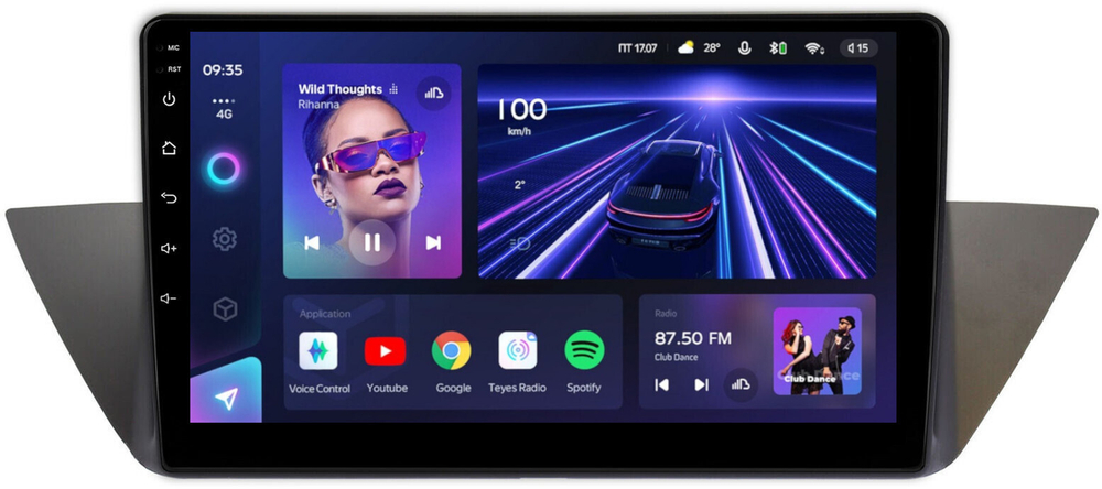 Магнитола BMW X1 E84 2009-2014 CIC - Teyes CC3 монитор 10" QLED на Android 10, ТОП процессор, 4Гб+32Гб, CarPlay, 4G SIM-слот