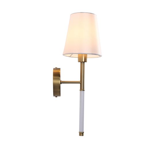 SL1406.301.01 Cветильник настенный ST-Luce Никель/Белый E14 1*40W (из 2-х коробок) BRASS