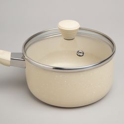 КОВШИК AGNESS АНТИП. ПОКР. РУЧКА SOFT TOUCH И СТЕКЛ. КРЫШКОЙ 1000 МЛ 14*7 СМ