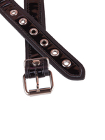 Кляп-шар Sitabella розовый на черных кожаных ремешках