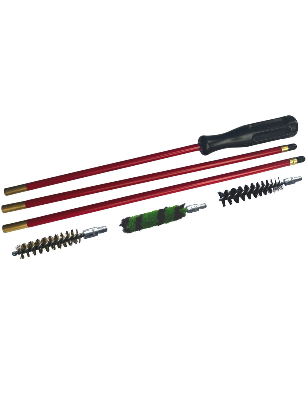 Набор для чистки оружия 16 калибра в БЛИСТЕРЕ, с металлическим 7мм шомполом в оплетке.
