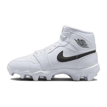 Jordan Air Jordan 1 Детские кроссовки для мальчиков СРЕДНЕГО возраста Белый черный Кидс