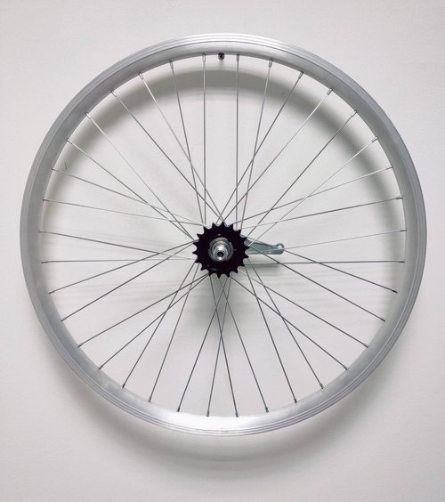 Колесо 26" задн,ал.дв.серебр.обод,36Н.,1ск.торм.вт.TRI-DIAMOND