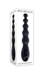 Черный анальный вибростимулятор Backdoor Baton - 24,1 см.