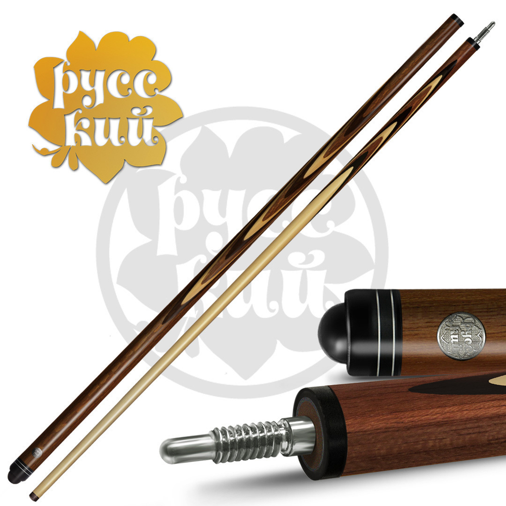 10-10-ПУЛ Кий Классик 11-запильный 2 РС, черн.граб/лайствуд(РК)