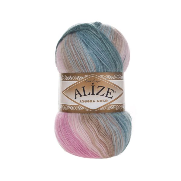 Пряжа Alize (Ализе) Angora Gold Batik / уп.5 мот. по 100 г, 550м, 2970 секционный A