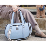 111 Сумка авиа "Фаворит" , джинсовая / сумка-переноска для САМОЛЕТА Puppy Angel / DENIM "Herringbone Travel Carrier"