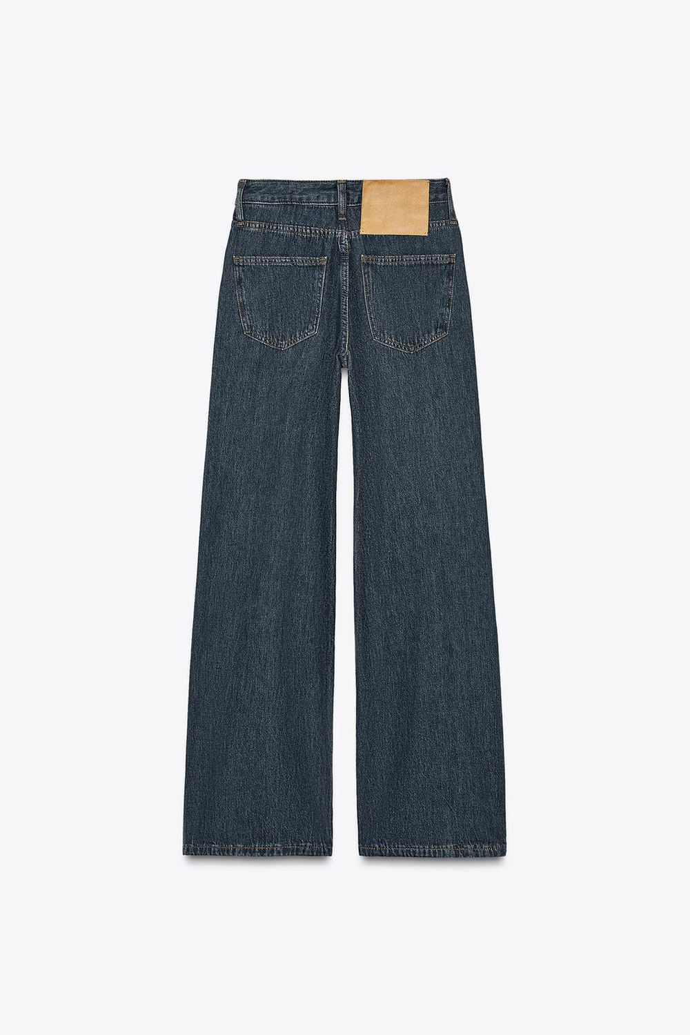 Джинсы wide leg со средней посадкой — zw collection
