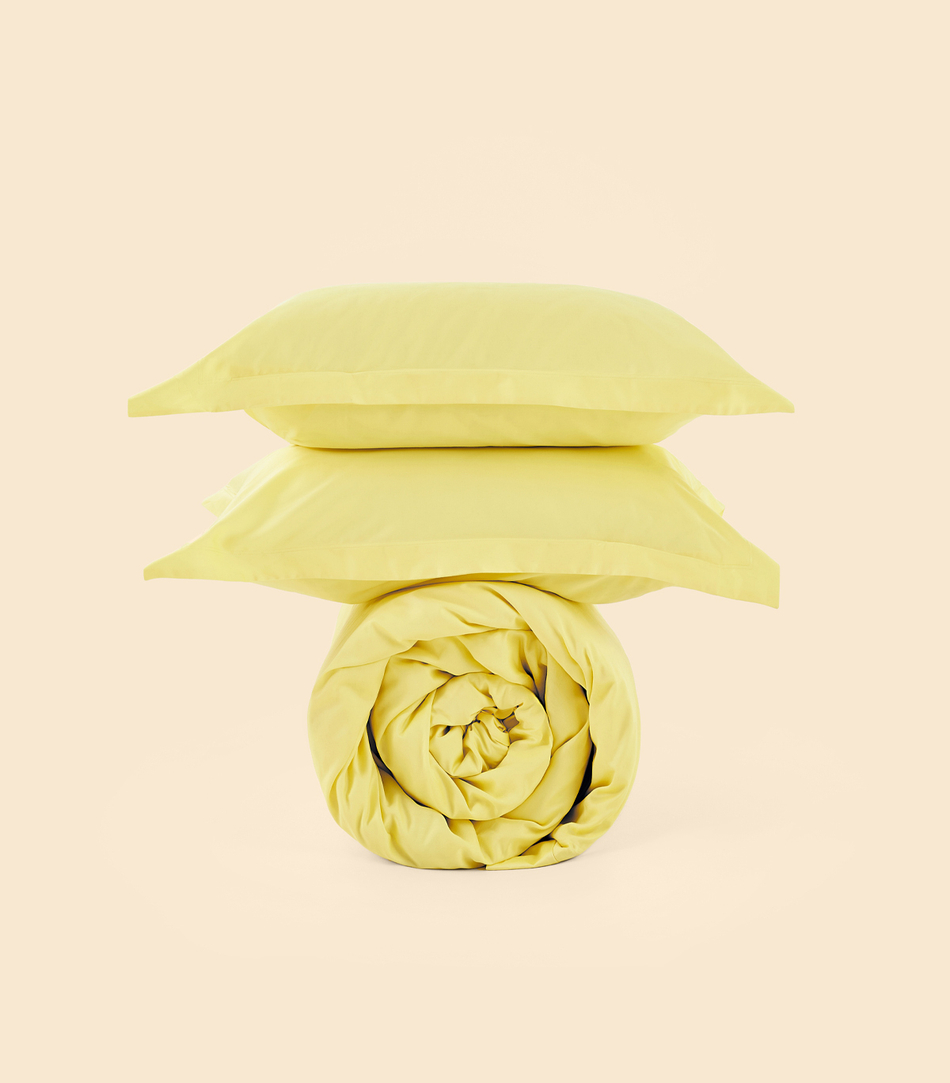 Простыня - Pastel Yellow - 180х200х30 (на резинке)