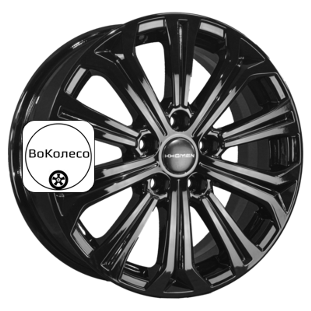 6,5x16/5x112 ET50 D57,1 KHW1610 (Octavia) Black Khomen Wheels
