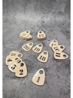 Номерки для гардероба прорезные