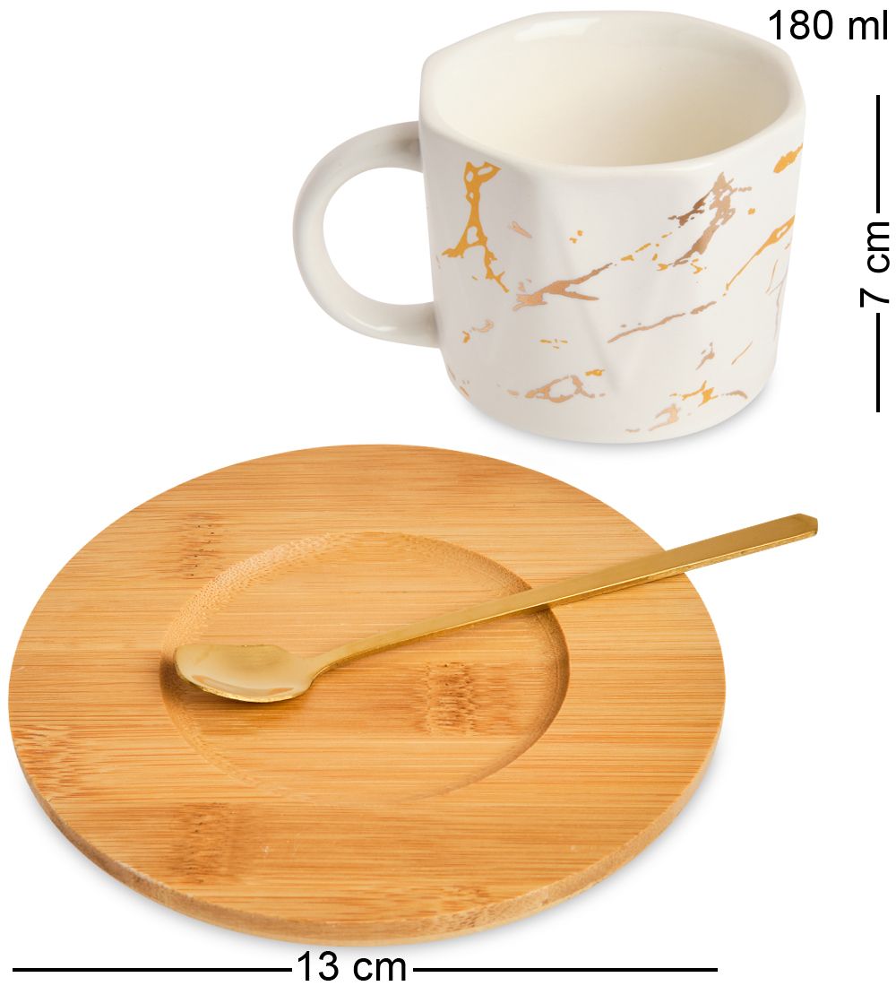 MUG-400/1 Чайная пара «Мрамор»