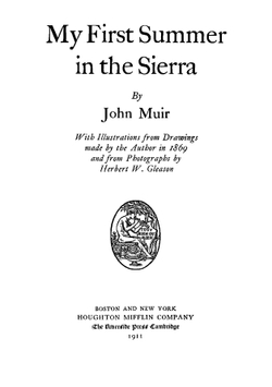 My first summer in the Sierra | Muir John