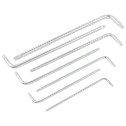 Набор ключей TORX Г-образных экстра длинных 7пр.(Т10,Т15,Т20,Т25,Т27,Т30,Т40) в пластиковом держателе Forsage F-5071XL