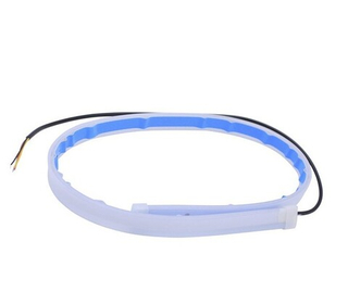 Светодиодная полоса  в Фары 60см БЕЛО-ЖЕЛТАЯ RUN (уп 2шт) NTS DRL-60CM-WY-RUN (белая уп)